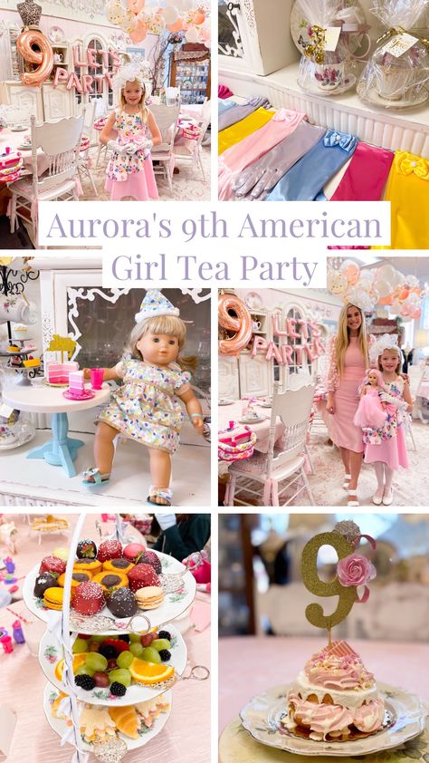 Doll Tea Party Ideas, Doll And Me Tea Party Birthday, Dolly And Me Tea Party, Doll And Me Birthday Party, Tea Party With Dolls, Baby Doll Tea Party Birthday, American Doll Birthday Party Ideas, Doll Tea Party Birthday, Fancy Tea Party Birthday