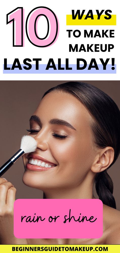 We’ve all been there – you spend an hour or more carefully applying your makeup, and within a few hours, it starts to fade away. The result is frustrating, especially when you have a busy day ahead of you. If you’re someone who wants their makeup to last all day, you’re in the right place! Whether you have oily skin, dry skin, or combination skin, this has got you covered! How To Make Your Make Up Last All Day, Makeup That Stays On All Day, How To Start Wearing Makeup, Makeup That Lasts All Day, How To Get Your Makeup To Stay All Day, How To Make Your Makeup Stay On All Day, How To Get Makeup To Last All Day, How To Keep Makeup On All Day, All Day Makeup Tips