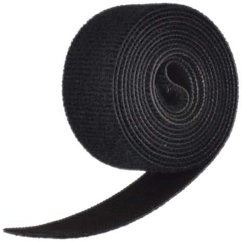 Velcro 1804-OW-PB/B Black Nylon Onewrap Velcro Strap, Hook and Loop, 1" Wide, 5' Length,#PB, #Black, #Nylon, #Velcro Hook And Loop Tape, Chloe Marcie, Black Nylon, Velcro Straps, Hook And Loop, Black Nylons, Saddle Bags, Hair Hair, Sewing Crafts