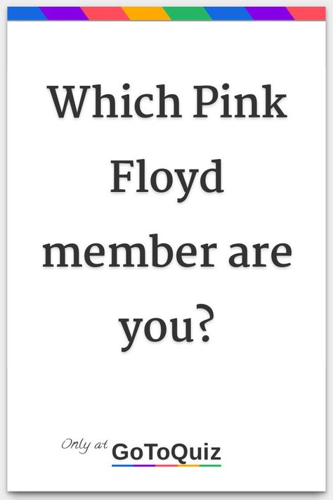 "Which Pink Floyd member are you?" My result: David Gilmour Pink Floyd David Gilmour, Pink Floyd Quotes Lyrics, Pink Floyd Funny, Pink Floyd Videos, Pink Floyd Quotes, Pink Floyd Roger Waters, Pink Floyd Wallpaper, Pink Floyd Lyrics, Pink Floyd Members