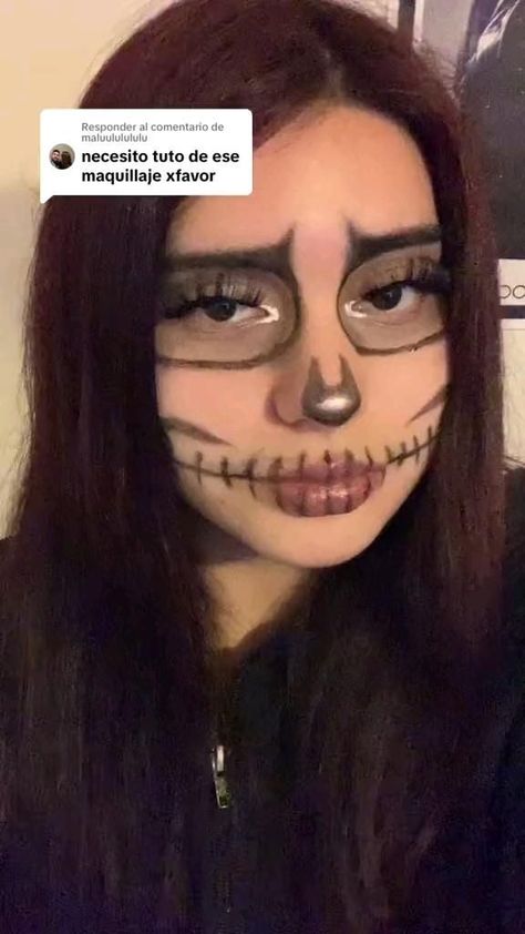 Skull Make Up, Skull Makeup Tutorial, Cute Clown Makeup, Halloweenský Makeup, Vampire Bride, Cute Halloween Makeup, Skeleton Makeup, Halloween Makeup Pretty, Make Up Tutorial