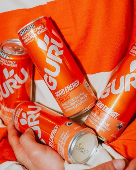 I’ve been sitting on this one for a while but it still feels new every time I see it. @guruenergydrink campaign for their new Peach Mango Punch flavour shot by me. Seeing as how this is literally the only energy drink I drink, it’s pretty cool to see something I shot being used by them. Shout out to @goodfolks.company @shot_byt and @joeyseye for bringing me in on this. Here’s to more campaigns. #commercialphotography #campaignphotography #torontophotographer #guruenergy #nikon #profoto Energy Drink Campaign, Energy Drink Photography, Mango Punch, Campaign Photography, Orange Drinks, Peach Mango, Energy Drink, I See It, Studio Shoot