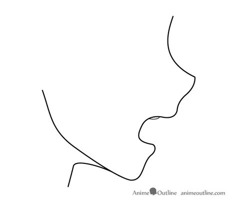 How to Draw Anime & Manga Mouths Side View - AnimeOutline Open Mouth Drawing Reference Side Profile, Side Profile Drawing Mouth Open, Open Mouth Side Profile Drawing, Mouths Side View, Open Mouth Side Profile, Side Profile Mouth Open, Anime Side Profile, Open Mouth Drawing, Draw Mouth