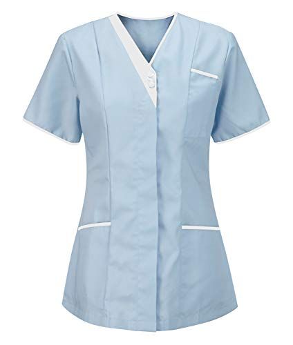 Scrub Shirt, Beauty Tunics, Women Shirt Top, Women Nurse, Medical Uniforms, Nurse Uniform, Work Uniforms, Medical Scrubs, Protective Clothing