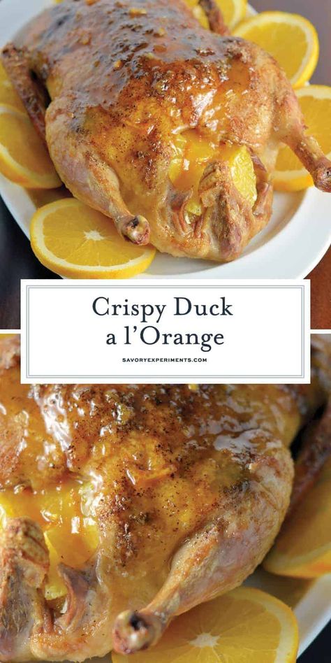 Crispy Duck Recipes, Roasted Duck Recipes, Orange Duck, Duck Breast Recipe, Goose Recipes, Crispy Duck, Duck Recipe, Roast Duck, Duck Recipes