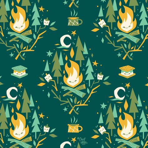 Caley Hicks, Feeling Restless, Camping Pattern, Social Distancing, Great Outdoors, Campfire, The Great Outdoors, Animal Crossing, Instagram A