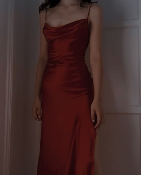 Dark Red Silk Dress, Red Formal Dress Long, Silk Dress Aesthetic, Elegant Red Dress, Wine Red Dress, Red Silk Dress, Satin Bodycon Dress, Hello December, Military Ball