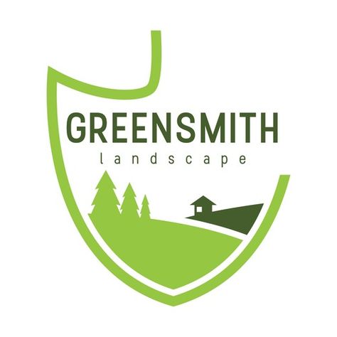 Create a unique and memorable logo for professional landscape company Logo design contest winning#design#logo#greensmith Natural Symbol, Landscape Company Logos, Landscape Equipment, Hedges Landscaping, Field Garden, Lawn Care Logo, Landscaping Logo, Agriculture Logo, Logo Branding Design