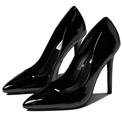 The Steve Madden Klory Pump Heels Keep It Chic And Minimal. Featuring Signature Brand Detailing On The Insole, These Pair Well With All Kinds Of Outfits. Sku: #9728959 Synthetic Upper. Synthetic Lining And Insole. Slip-On Closure. Pointed Toe Design. Stiletto Heel. Rubber Outsole. Imported. Measurements: Heel Height: 4 12 In Weight: 8 Oz Heel Height: 4 12 In Weight: 8 Oz New No Box Stiletto Shoes Heels, Plain Black Heels, Black Heels Shiny, Classy Black Heels, Shoes Heels Black, Gold Strappy Heels, Black Stiletto Heels, Boots Heel, Expensive Shoes