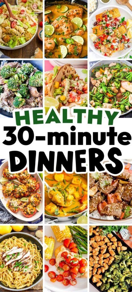 23 Healthy 30 Minute Dinners for No-Fuss Weeknight Meals - ZEN AND HONEY Easy Dinner Healthy Quick, Quick And Easy Weeknight Dinner Recipes, Healthy Quick Weeknight Dinners, Easy Delicious Dinners Healthy, Healthy Meal Recipes Dinners, Easy Weekday Meals Dinners, Lazy Healthy Eating, 39 Minute Meals, Not Heavy Dinner Recipes