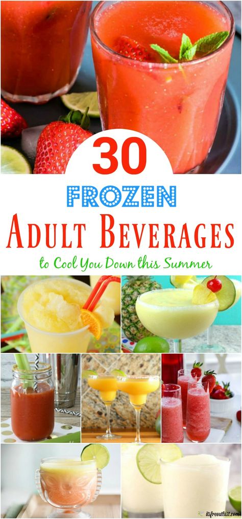 Frozen Mixed Drinks Recipes, Alcoholic Drinks With Frozen Fruit, Frozen Blender Drinks Alcohol, Easy Frozen Mixed Drinks Alcohol, Blender Mixed Drinks, Frozen Liquor Drinks, Frozen Drink Ideas, Best Frozen Drinks Alcohol, Blended Alcoholic Drinks Recipes