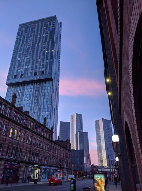 Manchester City Centre Aesthetic, Manchester Buildings, Manchester Aesthetic, Manchester Photography, Midland Hotel, Wire Crown, Manchester City Centre, Manchester Art, Building Aesthetic