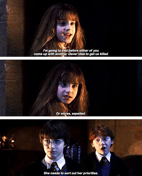 Because he perfectly balances her intensity. | 19 Times Ron Weasley Was Actually The Best Character In "Harry Potter" Harry Potter Dialogues, Ron Weasley Imagines, Happy 36th Birthday, Famous Dialogues, 36th Birthday, Harry Potter Puns, Potter Facts, Golden Trio, Harry Pottah