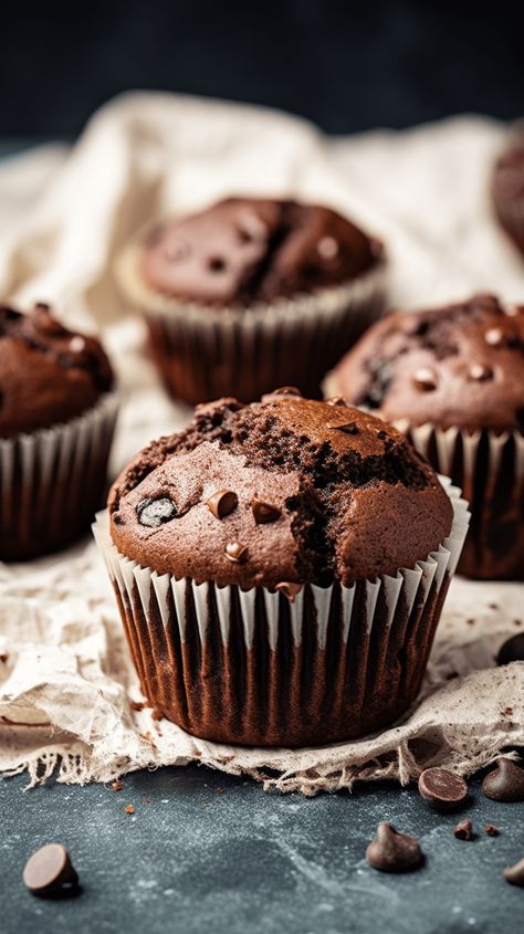 Chocolate Chip Zucchini Muffins [35 Minutes] - Chasety Chocolate Chip Zucchini Muffins, Food Photography Cake, Zucchini Chocolate Chip Muffins, Cupcake Photography, Amazing Cookie Recipes, Chocolate Zucchini Muffins, Grated Zucchini, Breakfast Platter, Dessert Photography