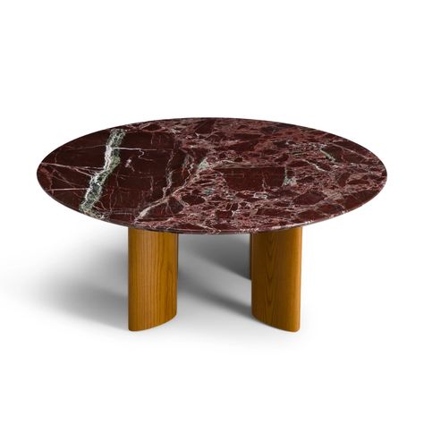 Coffee table red marble, iroko legs - Carlotta - The Socialite Family Socialite Family, Red Marble, Carved Legs, Coffee Table Legs, Coffee Tables For Sale, Red Lacquer, Marble Coffee Table, Green Marble, Marble Table