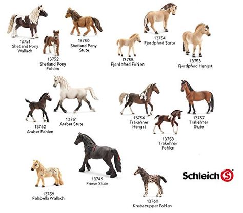 Schleich - Pferde-Neuheiten 2014 (kompletter Satz mit 14 Pferden)  - Schleich Pferde Pferdestall Puppen Geschenkideen Geschenk Jungs Mädchen Kinder zu Weihnachten Geburtstag Kindergeburtstag schleichtiere fantasy phantasie dolls basteln weihnachtsgeschenk geburtstaggeschenk geschenk jungs mädchen dolls spielzeug toys geschenk ostern freude girl deutsch gift ideas schenken kids child deutsch kaufen kinderzimmer spielen spiel boy accesorios zubehör puppies figuren - Schleich Horses, Fantasy Figurine, Breyer Horses, Toy Horse, Lps, Exterior Design, Sheep, Gift Ideas, Horses