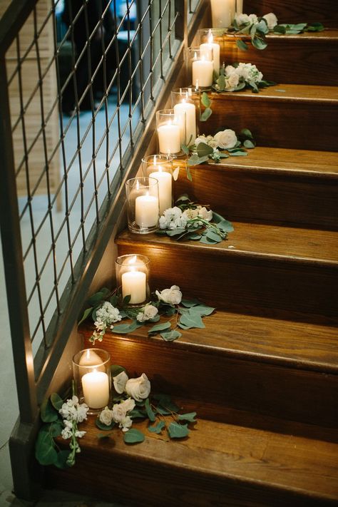 Prom Sendoff, Candle Stairs, Wedding Staircase Decoration, Medieval Wedding Theme, Wedding Stairs, Wedding Staircase, Aisle Candles, Dj Style, Market Photo