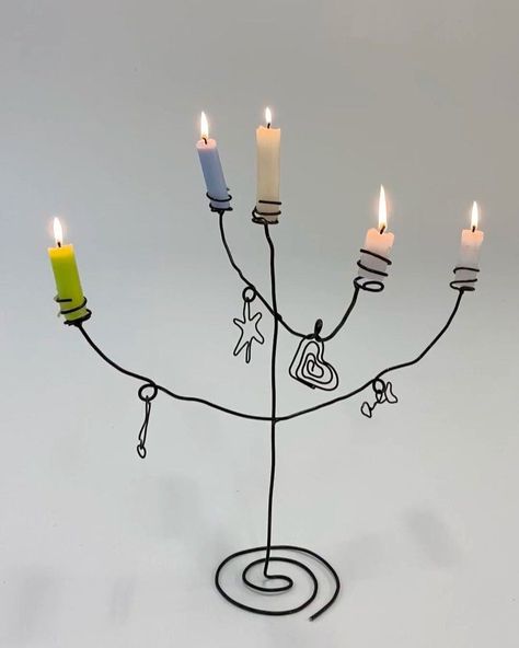 Wire Sculpture, Dream House Decor, Wire Art, Artsy Fartsy, Design Inspo, Room Inspiration, Candle Holder, Diy Decor, Sweet Home