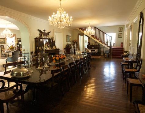 Sunday dinner table - large dining room table [ Wainscotingamerica.com ] #dining #wainscoting #design: 16 Person Dining Table, Dining Wainscoting, Antebellum Interiors, Wainscoting Design, Bedroom Wainscoting, Craftsman Wainscoting, Wainscoting Height, Black Wainscoting, Large Dining Room Table