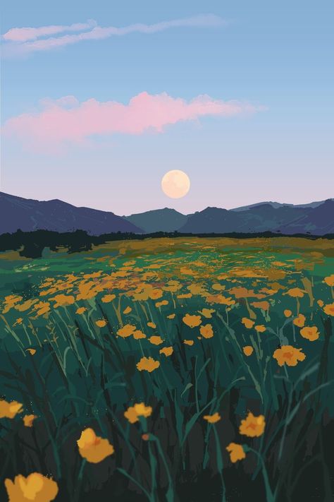 saga ☘️ on Twitter | Field wallpaper, Anime flower, Landscape art Anime Flower, Field Paint, Field Wallpaper, Scenery Background, Drawing Wallpaper, Background Drawing, Flower Landscape, Landscape Drawings, Environment Concept Art