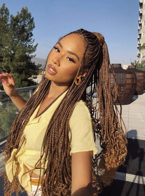 Symphani Soto, Honey Blond, Breaking Hair, Blonde Braids, Bonnie Wright, Braids For Black, Ombre Hair Color, Braided Hairstyles For Black Women, Braided Hairstyles Easy