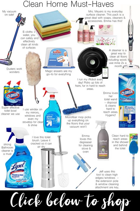 16 Cleaning Supplies & Tools You Can't Live Without - Best deep cleaning routine and cleaning products everyone needs in their home. Disinfect your home! Household Cleaning Tips, Cleaning Supplies Checklist, Cleaning Supplies List, Cleaning Supplies Organization, Bathroom Cleaning Supplies, House Cleaning Checklist, Deep Cleaning Tips, Cleaning Motivation, Buku Skrap