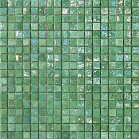 Quick sample 24-48h • Glossy • Wall & floor Green Mosaic Tiles, Iridescent Glass Tiles, Glass Pool Tile, Green Mosaic, Shower Floor Tile, Hexagonal Mosaic, Tile Stores, Mosaic Flooring, Fireplace Tile