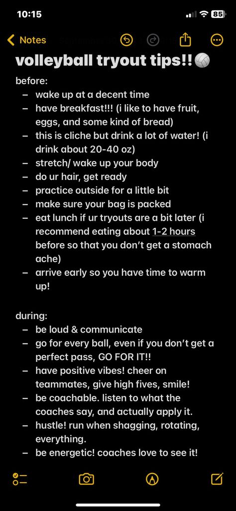 my tryouts are today! good luck to everyone trying out! volleyball tips, tryouts, volleyball What To Do Before Volleyball Tryouts, Things To Do Before Volleyball Tryouts, Good Volleyball Chants, How To Pepper In Volleyball, How To Properly Set A Volleyball, Volleyball Spike Tips, What To Do At Volleyball Tryouts, How To Make Volleyball Tryouts, Volleyball Green Aesthetic