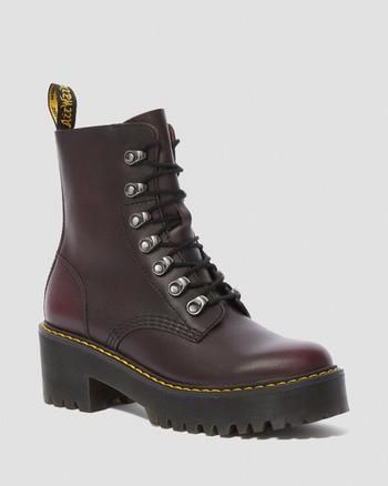 Platform Boots & Shoes | Dr. Martens Official Leona Dr Martens, Doc Martens Leona, Dr Martens Burgundy, Dr Martens Leona, Shoes Dr Martens, Dr Martens Boots, Leather Heeled Boots, White Boots, Platform Boots