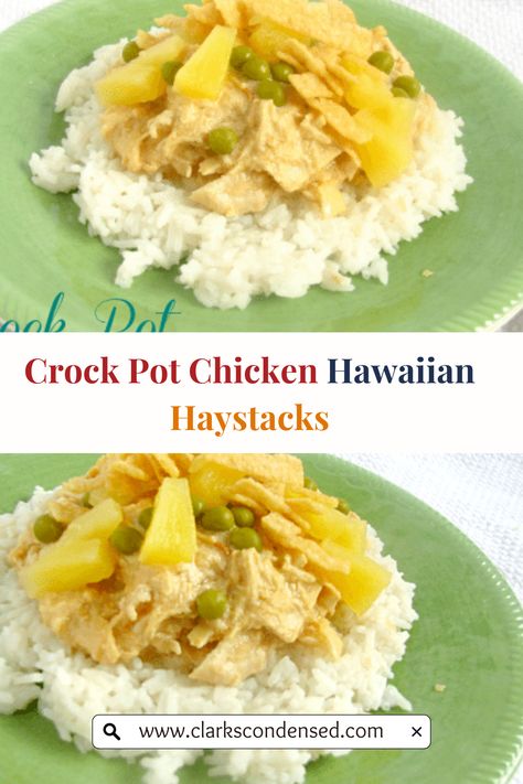 #ChickenHawaiianHaystacks #CrockPotRecipes #HawaiianCuisine Chicken Haystacks Recipe Crock Pot, Crock Pot Hawaiian Haystacks, Chicken Haystacks Recipe, Hawaiian Haystack Recipe, Haystack Recipe, Chicken Hawaiian, Creamy Coconut Sauce, Hawaiian Haystacks, Haystacks Recipe