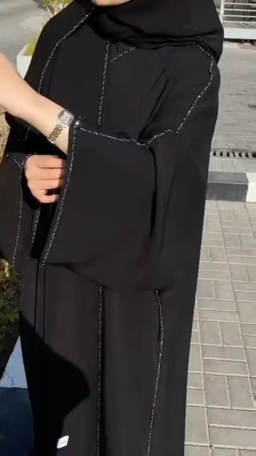 Black Abaya Designs Simple, Simple Abaya Designs, Burkha Designs, Burqa Designs, Hijab Turkish, Black Abaya Designs, Simple Abaya, Abaya Designs Latest, Abaya Outfit