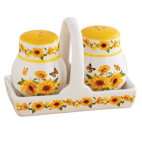 Shakers Kitchen, Snoopy Dog House, Sunflower Kitchen, Salt And Pepper Grinders, Spring Birds, Spode Christmas Tree, Collections Etc, Sunflower Decor, Salt And Pepper Set