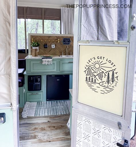 Pop Up Camper Toilet Privacy, Pop Up Camper Wallpaper, Pop Up Camper With Slide Out Remodel, 70s Pop Up Camper Remodel, Refurbish Pop Up Camper, Pop Up Curtains Diy, 1995 Jayco Pop Up Camper Remodel, Rockwood Pop Up Camper Remodel, Coleman Santa Fe Pop Up Remodel