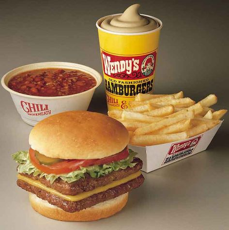 Wendy's came on the scene in 1969. They have a delicious history with Dave Thomas at their root. From square burgers to delicious frostys, I hope you enjoy today's episode! #wendysfood #squareburger #vanillafrosty #foodhistory Wendy's Burger, 80s Food, 90s Food, Big Burgers, Food History, Fast Food Chains, Food Ads, Breakfast Menu, Retro Recipes