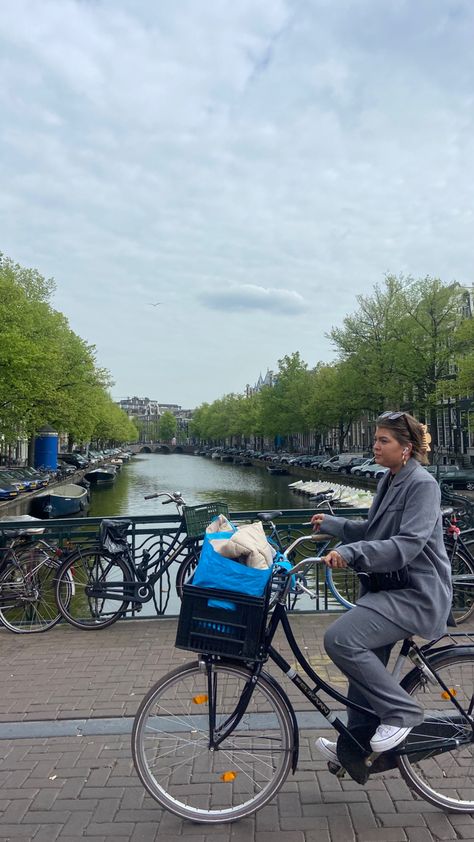 Netherlands Bike Aesthetic, Amsterdam Biking Aesthetic, Amsterdam Bike Aesthetic, Biking Amsterdam, Bike Copenhagen, Bike Amsterdam, Copenhagen Life, Amsterdam Life, Biking Aesthetic