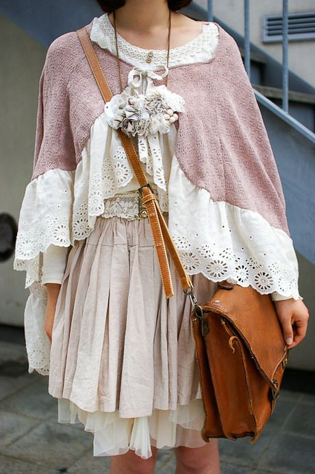 love Kei Fashion, Mori Fashion, Mori Girl Fashion, Forest Girl, Romantic Outfit, Japanese Street Fashion, Mori Girl, J Fashion, Japanese Fashion