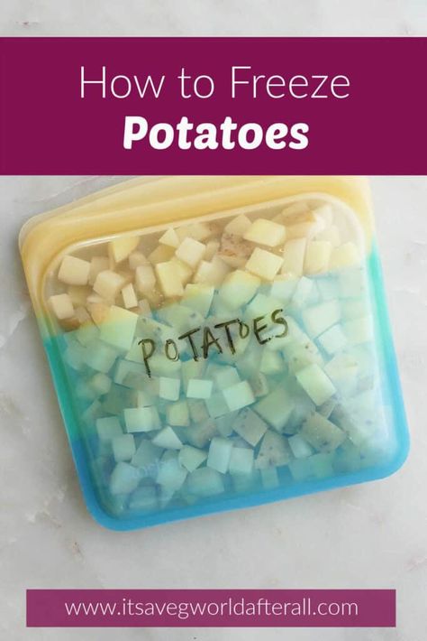 Diy Frozen Potatoes, Russet Potato Recipes Freezer, How To Freeze Diced Potatoes, Can I Freeze Potatoes, Freeze Potatoes How To, Freezing Potatoes Raw, Freezer Potatoes, Can You Freeze Potatoes, Freeze Potatoes