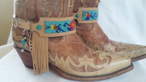 Horse Hair Tassels, Free Jewellery Making Tutorials, Boot Bracelet, Boot Toppers, Boot Bling, Western Style Boots, Handmade Boot, Boot Straps, Boot Jewelry