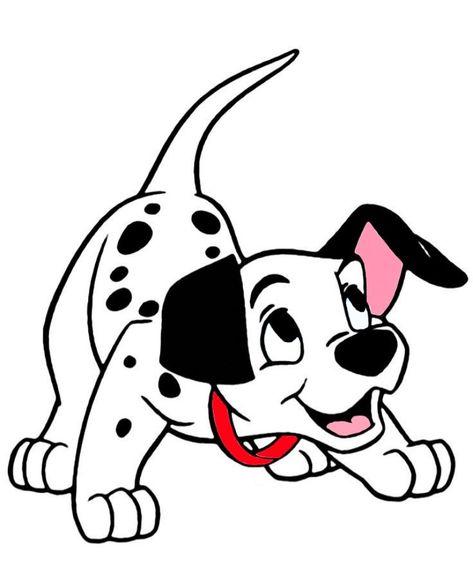 Dalmation Cartoon, Disney Dogs Drawing, 101 Dalmatians Characters, Disney Character Sketches, Disney Characters Christmas, Mickey Mouse Clubhouse Birthday Party, Cute Disney Characters, Puppy Drawing, Drawing Tutorial Face