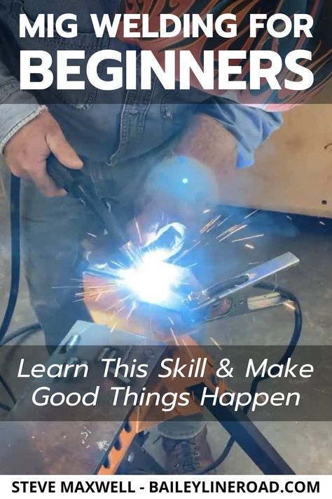 Want to learn to weld? You’ll love the video below. Welding is a powerful DIY skill and the video below is from my brand new online course MIG WELDING FOR BEGINNERS. #DIY #welding #weldingclass #weldingsmostwanted #weldinglife #weldingart #weldingrig #weldingschool #weldingporn #weldinghelmet #weldinghood #weldingclass #weldingmachine #weldingshop #weldinghumor #weldingaddicts #weldingcareer #weldingisart #weldingmostwanted #weldingrigs #weldingtipsandtricks #weldingtraining #weldingapron Mig Welding Tips, Welding Schools, Welding For Beginners, How To Weld, Welding Table Diy, Auto Body Work, Welding Training, Cool Welding Projects, Welding Shop