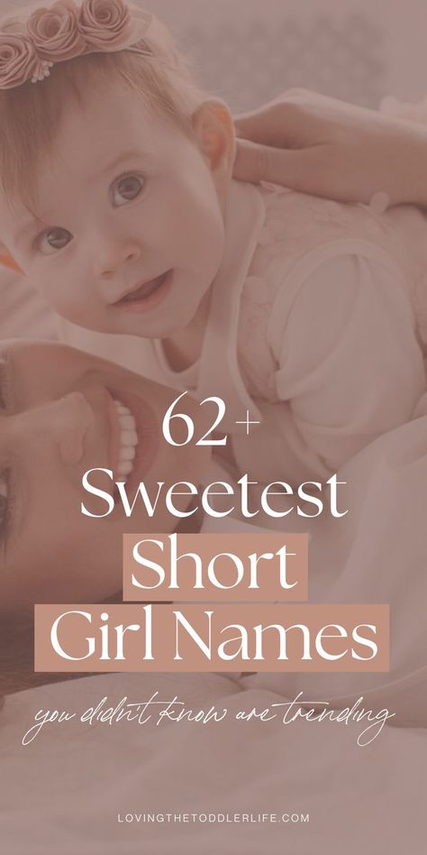 Wanna know the best short baby girl names we are seriously crushing on for 2024? This sweet and simple girl names list are the baby girl names that you don't hear every day - whether you love cute baby names, unique baby names, or majorly uncommon baby names, this full list of simple baby with meanings will give you tons of name inspiration for that sweet little one of yours! Cute Middle Names For A Girl, Girl Names Unique List, Meaningful Girl Names, Girls Names List, Girl Names Southern, 2 Syllable Girl Names, Cute Baby Names Unique, Middle Names For Girls List