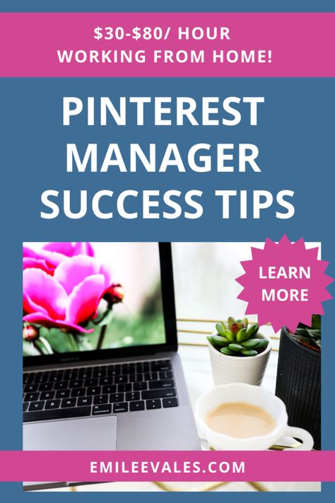 Pinterest Manager Success Tips - Emilee Vales Emilee Vales, Manager Training, Pinterest Manager, Types Of Social Media, Find Clients, Etsy Seo, Money Challenge, Pinterest Traffic, Pinterest Management