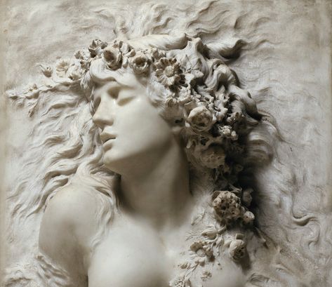 Ophelia, 1880, by Sarah Bernhardt (1844-1923) Sarah Bernhardt, Marble Statues, Marble Sculpture, Classical Art, Aphrodite, Art And Architecture, The Wind, Classic Art, Aesthetic Art