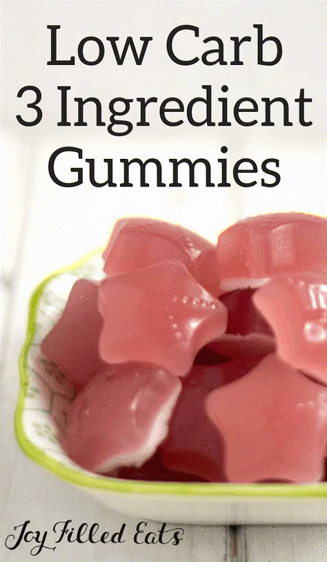 Three Ingredient Gummies - Low Carb, Keto, Gluten-Free, Grain-Free, THM FP, Dairy-Free - My kids gobble up low carb gummies faster than I can make them. I wanted an easier method so I made these 3 ingredient gummies. We all loved them. Thm Fuel Pull, Keto Kids, Thm Fp, Fuel Pull, Thm Snacks, Low Carb Candy, Gummies Recipe, Keto Candy, Joy Filled Eats