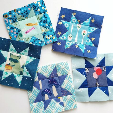 Fpp Mini Quilts, Mini Sawtooth Star, Mini Paper Pieced Quilt Blocks, Quilt Block Templates, Free Fpp Templates, Free Foundation Paper Piecing Patterns Printables, Fpp Patterns Free, Simple Log Cabin, Mini Quilt Blocks