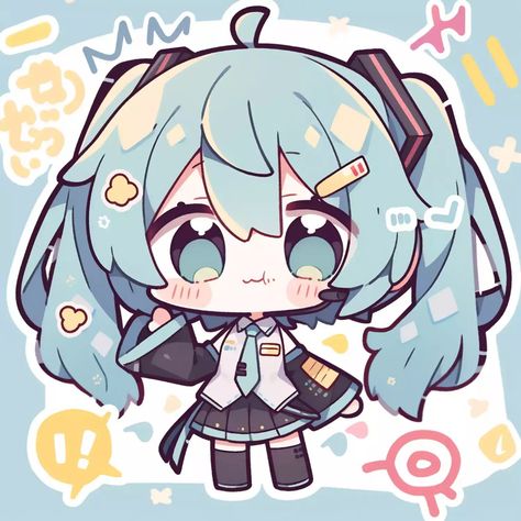 Hatsune Miku Chibi, Miku Chibi, Miku Hatsune, Hatsune Miku, Anime