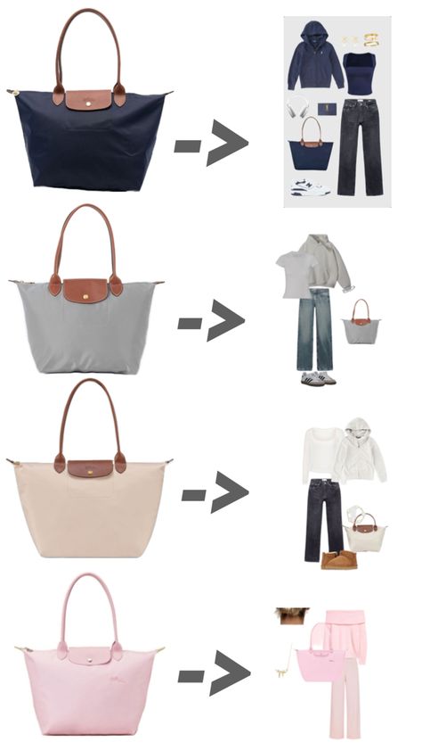 Outfit idea with longchamp bag Longchamp Bag Outfit, Longchamp Outfit, Longchamp Tote Bag, Girly Christmas Gifts, Cottagecore Outfit, Longchamp Bag, Longchamp Bags, Business Outfits Women, Cute Preppy Outfits