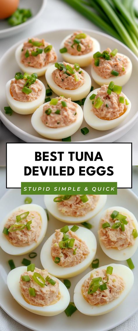 Image for Best Tuna Deviled Eggs Tuna Appetizers For Party, Deviled Eggs Air Fryer, Tuna Deviled Eggs, Eggs Air Fryer, Salmon Deviled Eggs, Gourmet Deviled Eggs, Tuna Appetizer, Deviled Eggs Recipes, Eggs Deviled