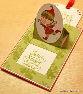 Pop Up Slider Card, Pop Out Cards, Christmas Cuties, Spinner Card, Slider Cards, Card Folds, Fun Folds, Interactive Cards, Fold Cards