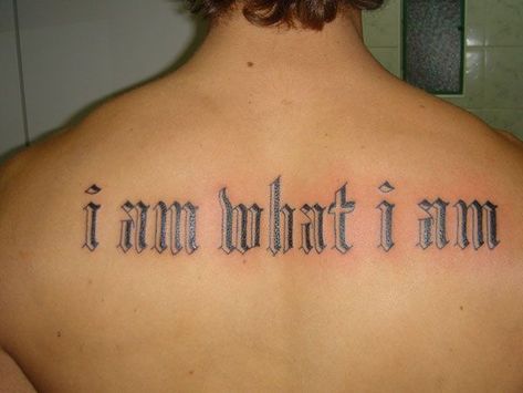 Cool Meaningful Tattoos, I Am Tattoo, Am Tattoo, Unique Quote Tattoos, Natural Tattoo Removal, Meaningful Tattoos For Men, Tattoo Removal Cream, Tattoo Quotes For Men, Faded Tattoo